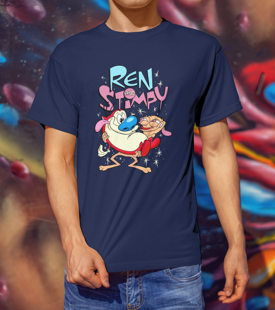 Ren And Stimpy Cartoon Nickelodeon Rugrat T-Shirt