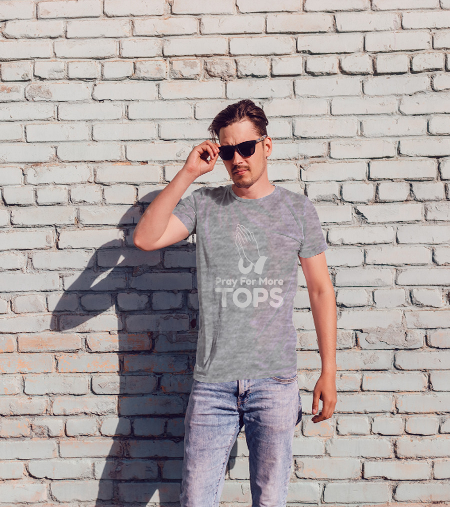 Pray For More Tops Bearly There Hands In Prayer T-Shirt
