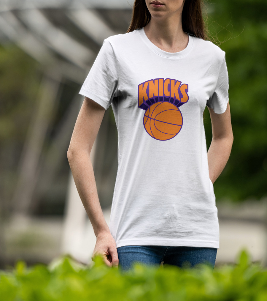Hannasaurus69 Jimmy D New York Knicks Basketball Text Orange Purple T-Shirt