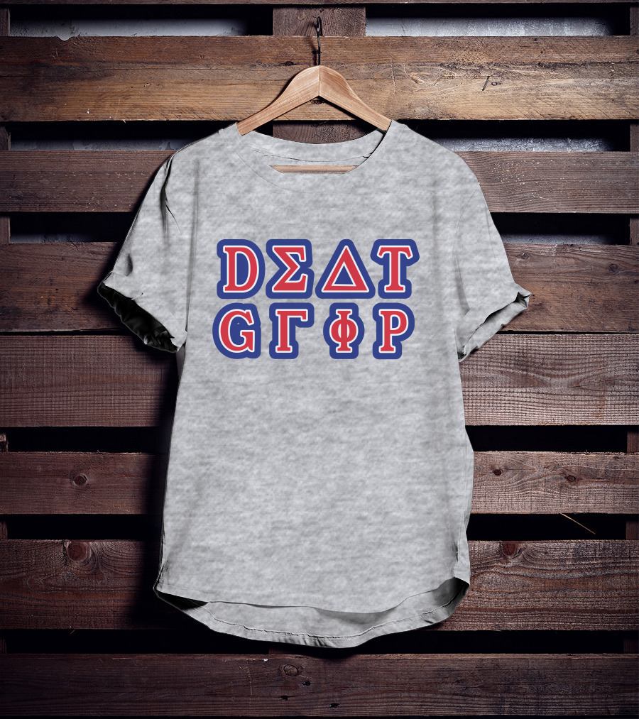 Hellomerch Death Grips Merch College Heather Grey Delta Sigma Theta Gamma Phi Rho T-Shirt