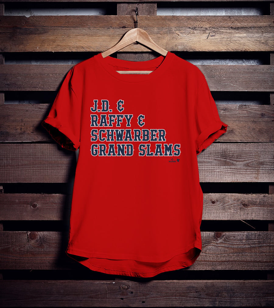 J.D. And Raffy And Schwarber Grand Slams Red Sox Merch T-Shirt