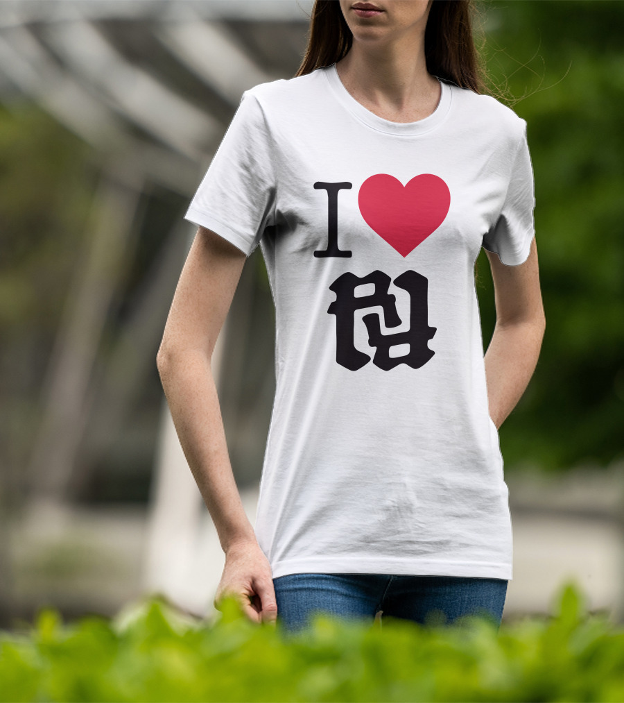 Kankan I Love RR Kanji Heart T-Shirt