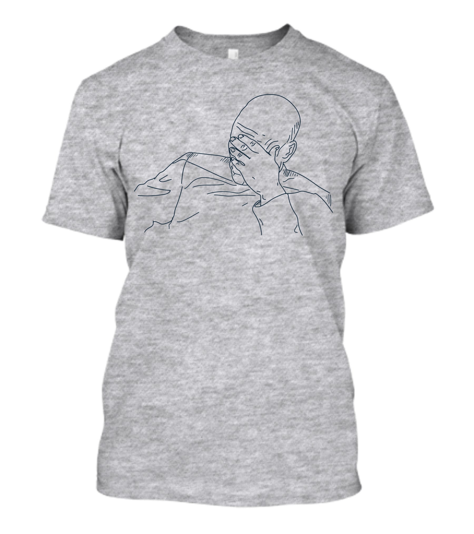 Star Trek The Next Generation Jean-Luc Picard Facepalm Line T-Shirt