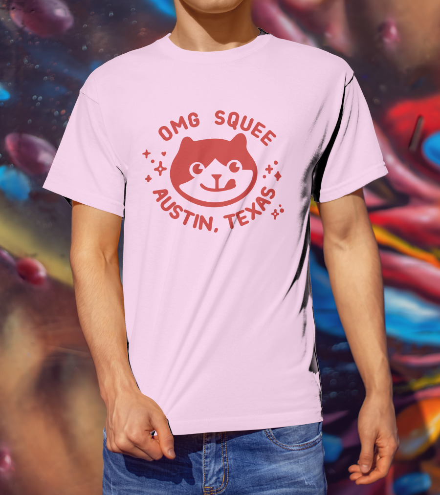 OMG Squee Austin Texas Cute Cat T-Shirt