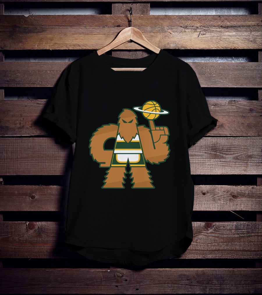 Simplyseattle Merch Super Squatch Basketball T-Shirt