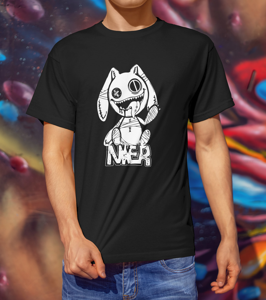 Nier Automata Scariest Rabbit Graphic Nier Tokyo Shop T-Shirt