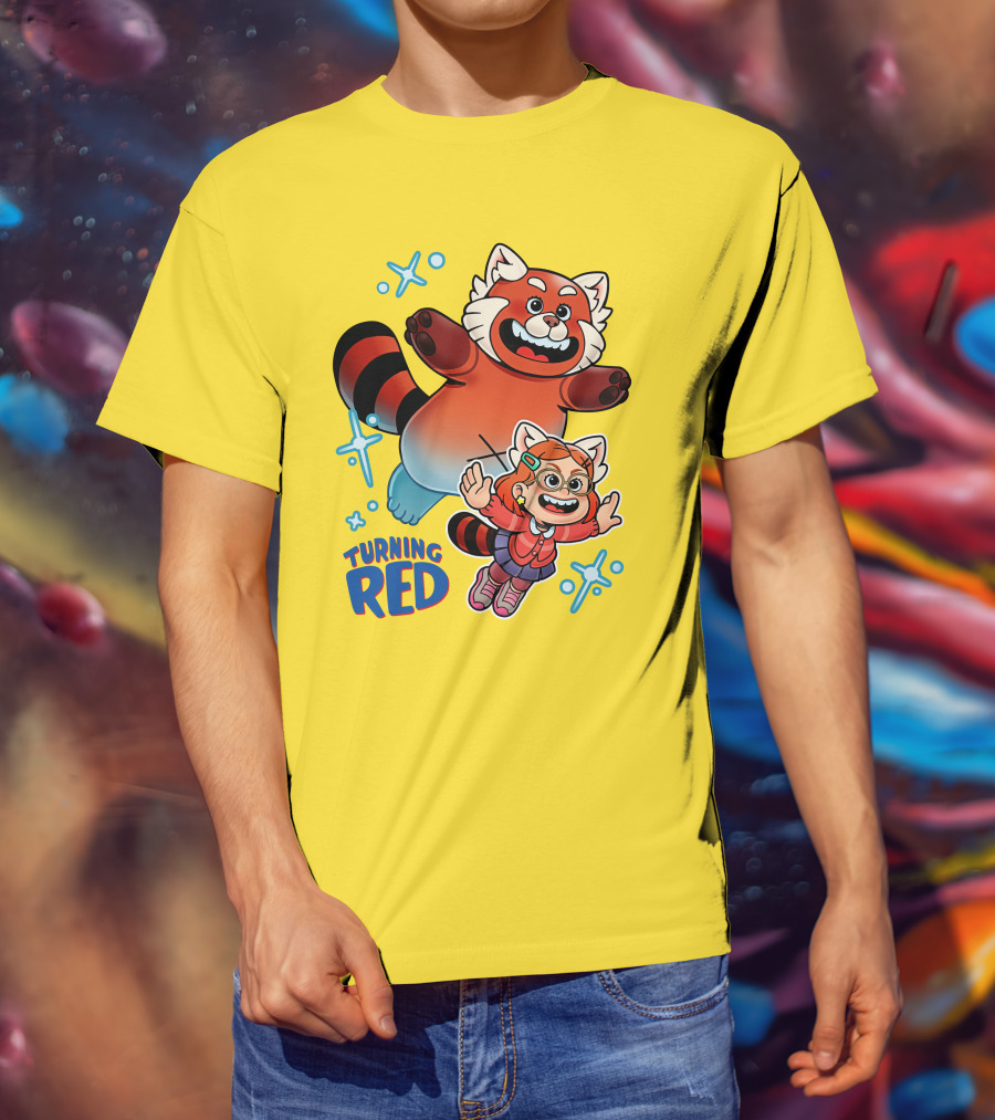 Turning Red Mario Bros 3 Redz The Artist T-Shirt