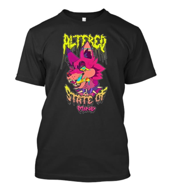Altered State Of Mind Vivid Graphic Wolf Art Corelle Vairel T-Shirt