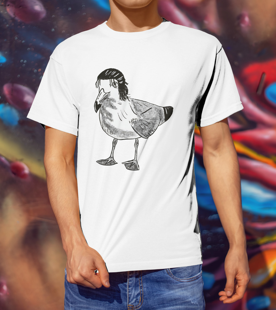 Eren Yeager Seagull Toast Guy Bird Anime Meme T-Shirt