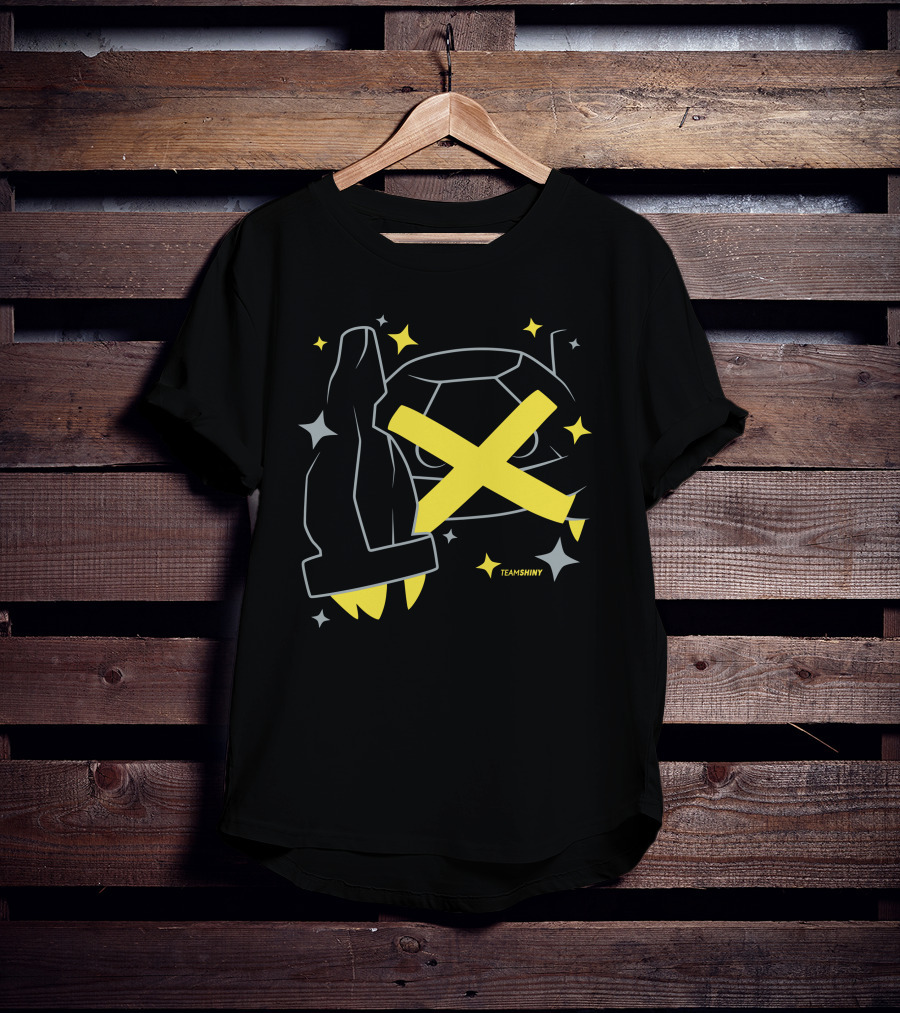 Adrive Merchland Team Shiny 376 Yellow X And Star T-Shirt