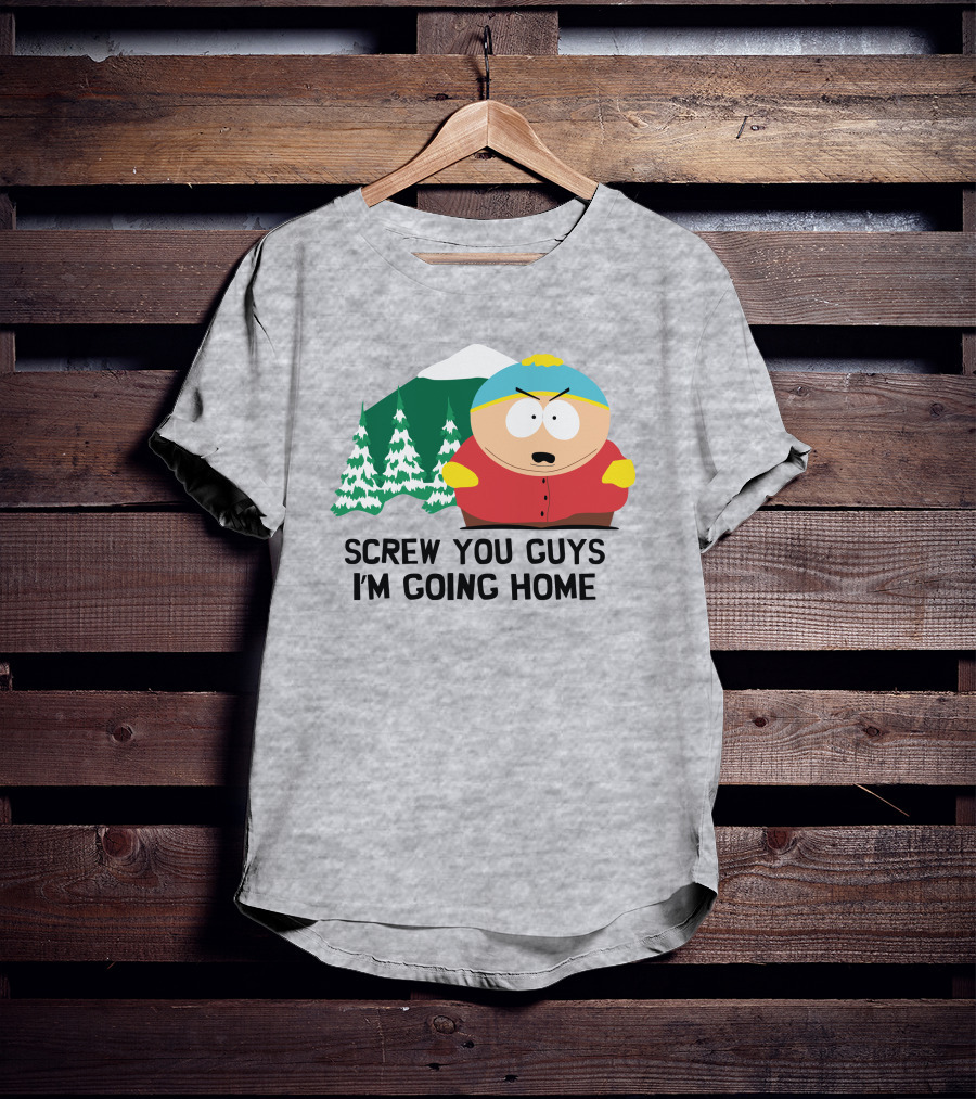South Park Screw You Guys I'm Going Home Cartman Mountains Scene T-Shirt