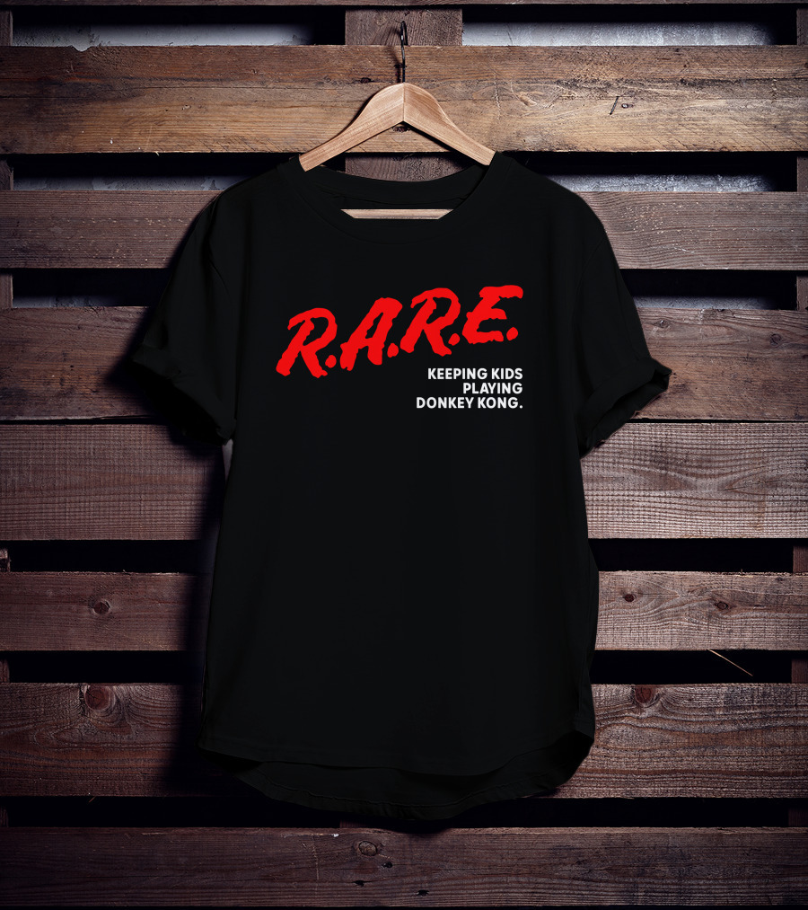 R.A.R.E. Keeping Kids Playing Donkey Kong T-Shirt