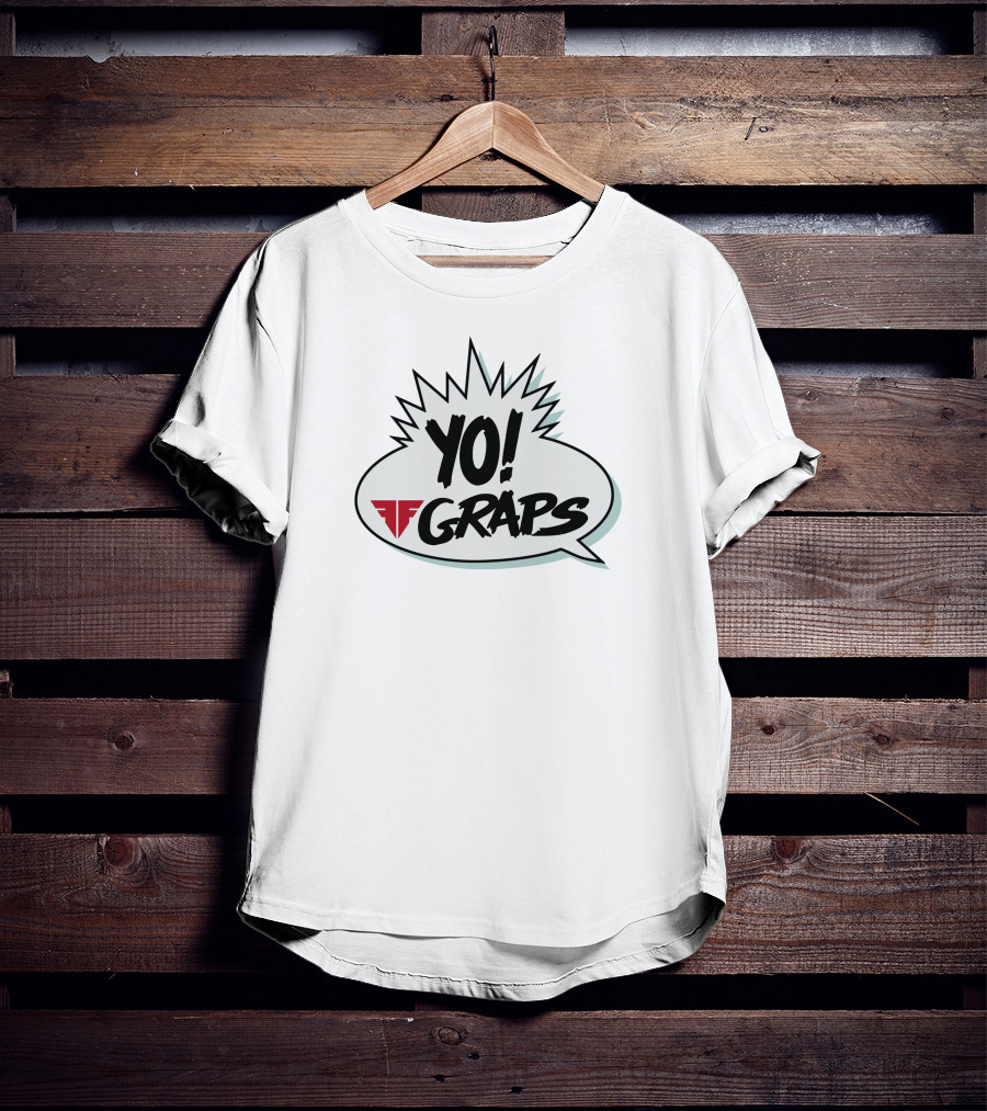 Fightful Shop Yo Raps Yo Graps Speech Bubble T-Shirt