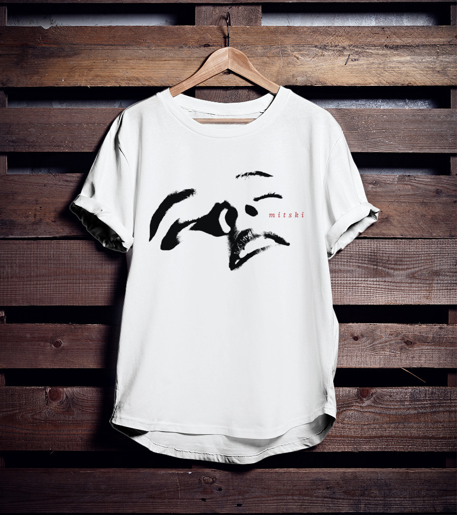 Mitski Merch Store Minimalist Facial Features T-Shirt