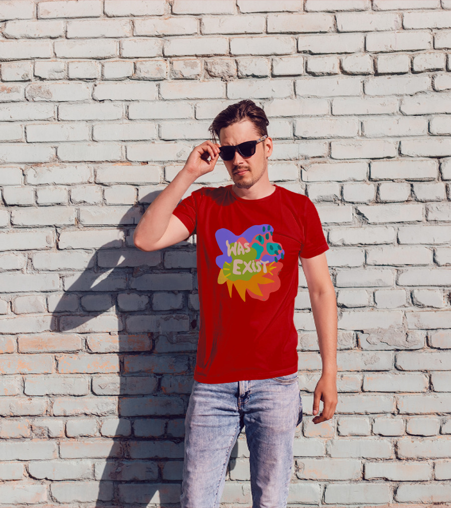 Soleoado Leȯ Was Exist Was Exist Colorful Abstract T-Shirt