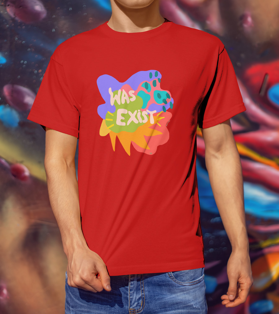 Soleoado Leȯ Was Exist Was Exist Colorful Abstract T-Shirt