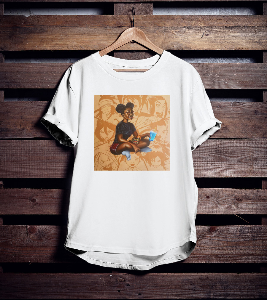 Huey Dynamite Screen Time Fine Be Greedier Anime Character Juice Chips T-Shirt