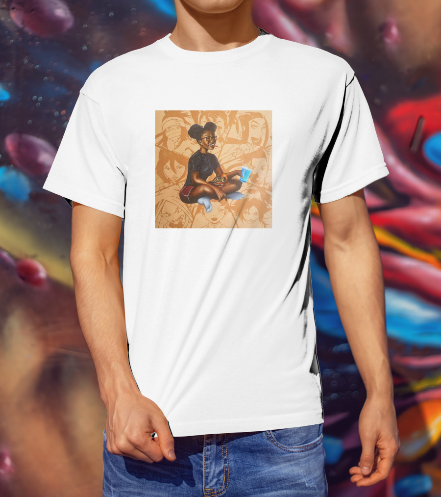 Huey Dynamite Screen Time Fine Be Greedier Anime Character Juice Chips T-Shirt