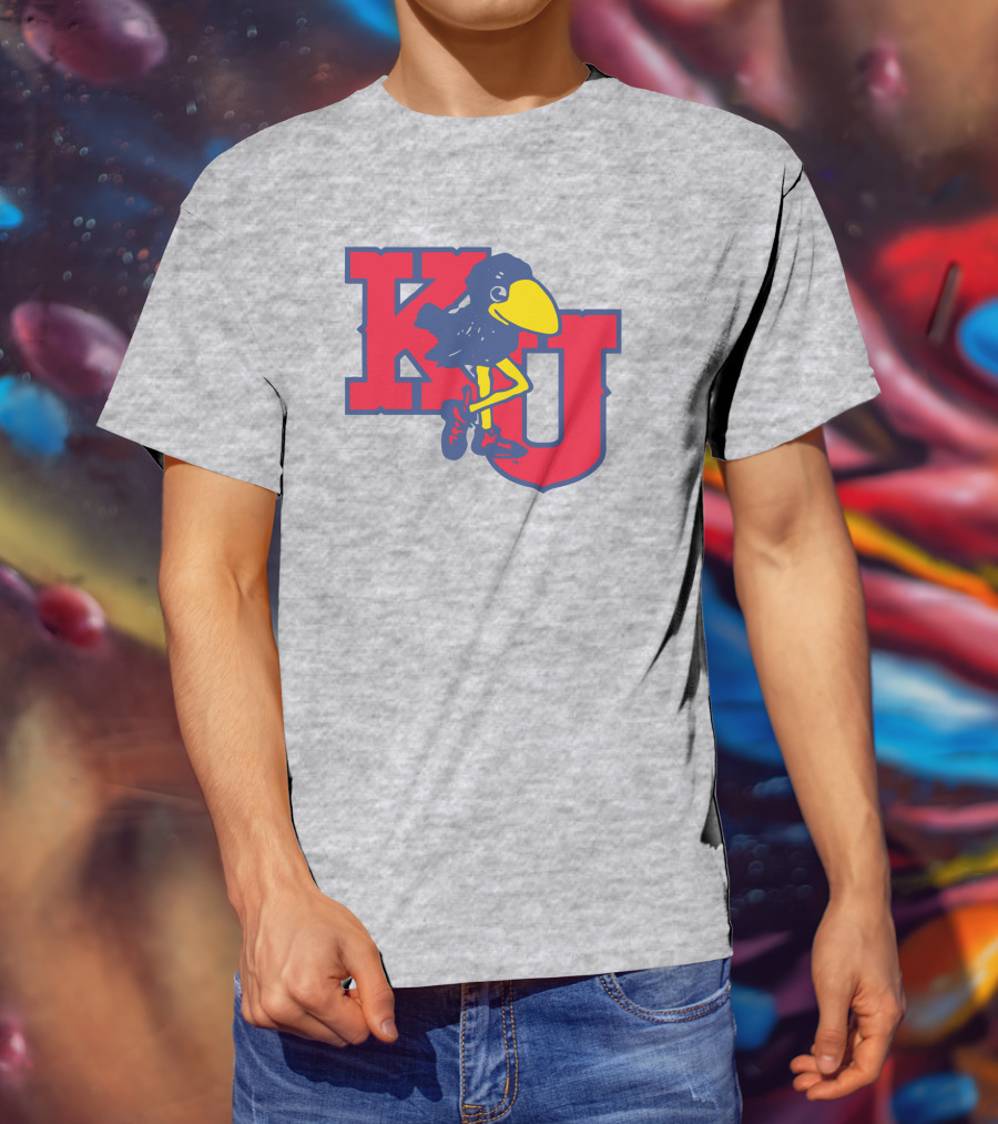 KU Homefield Vintage Long Leg Jayhawk T-Shirt