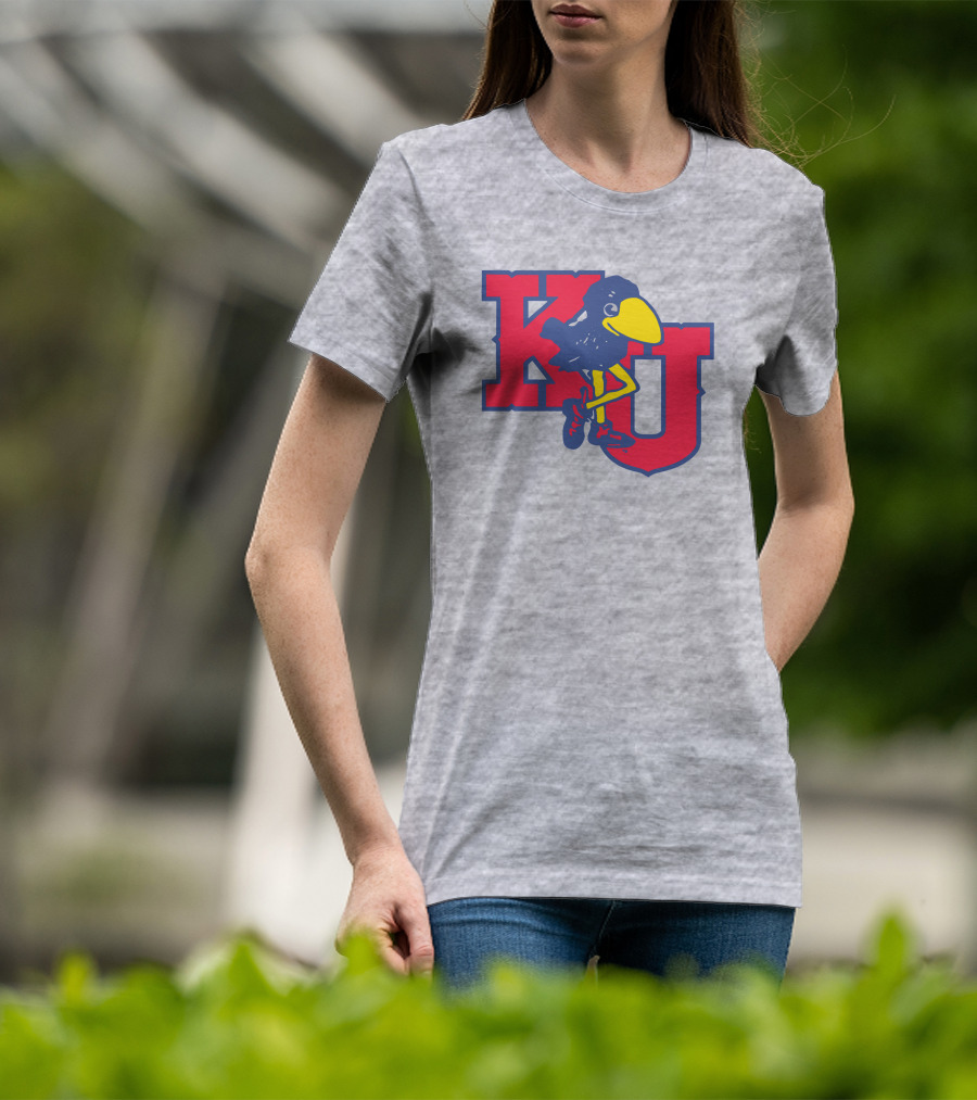 KU Homefield Vintage Long Leg Jayhawk T-Shirt