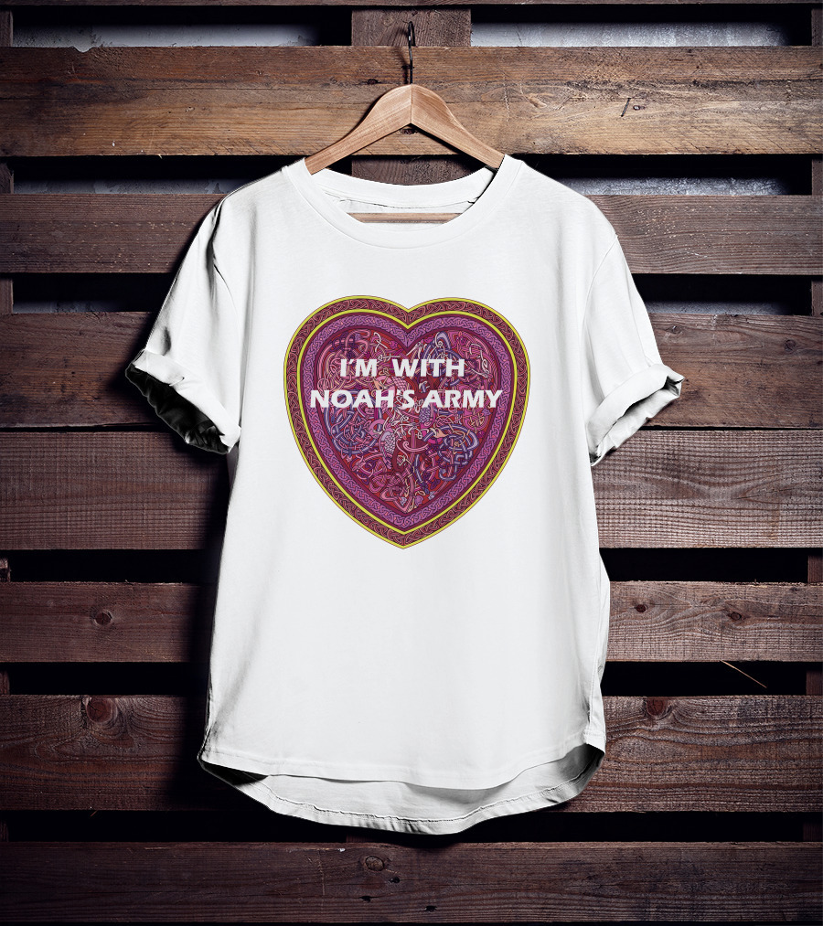 I'm With Noah's Army Heart T-Shirt