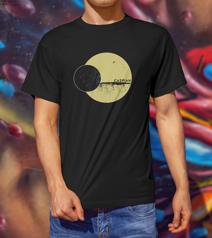 Marek Brave Solid Caspian Wrestle Mania Abstract Circles T-Shirt