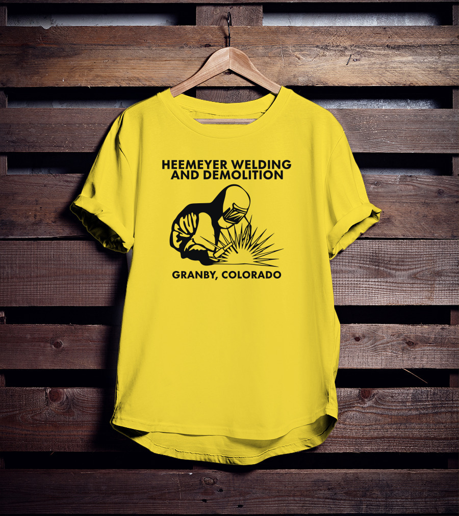Heemeyer Welding And Demolition Granby Colorado Iconic Welder T-Shirt
