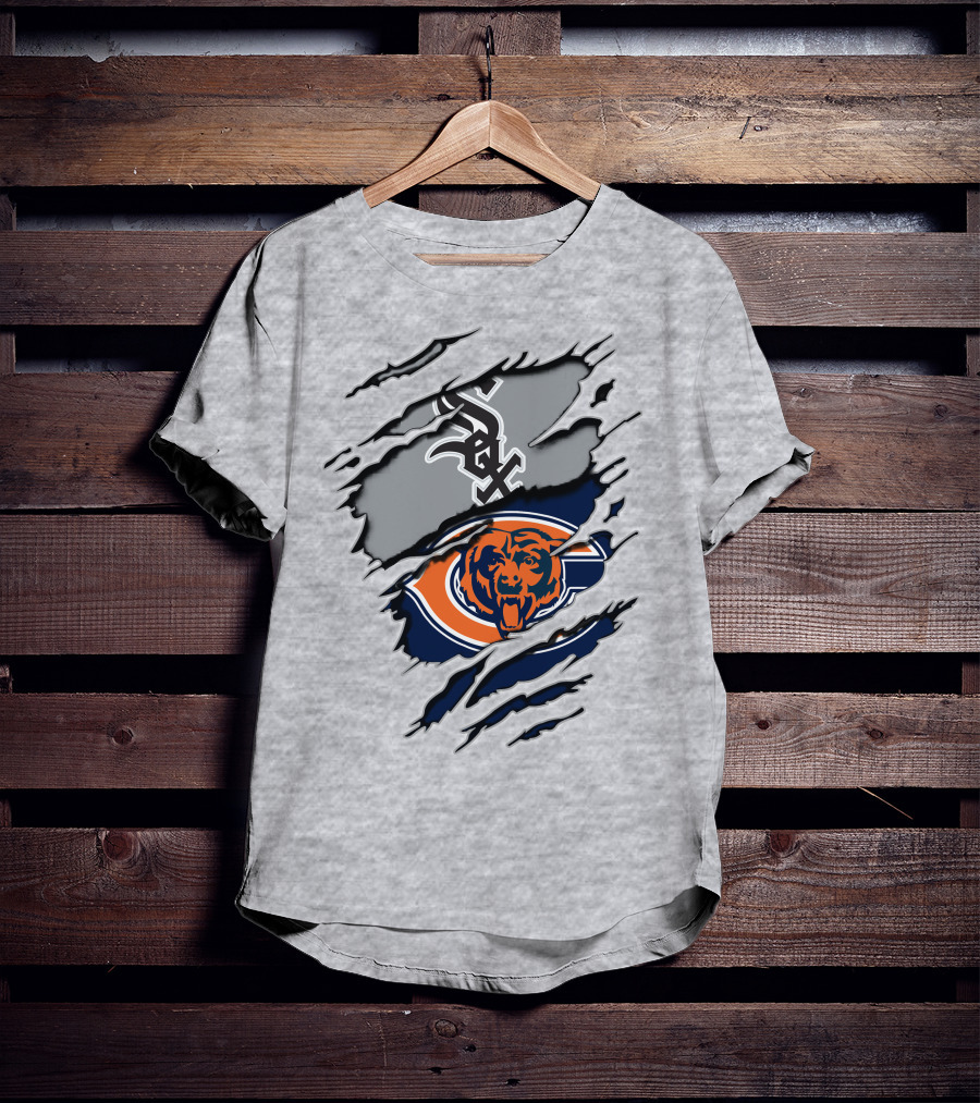 Chicago Bears Whitesox Tear-Through T-Shirt