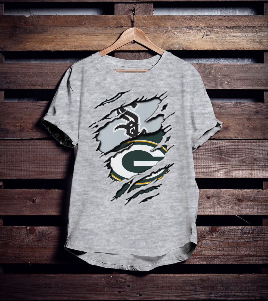 Packers White Sox Logo Mashup T-Shirt
