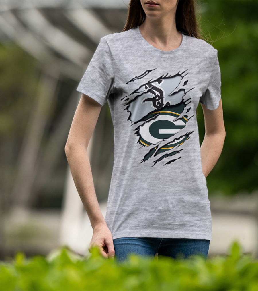 Packers White Sox Logo Mashup T-Shirt
