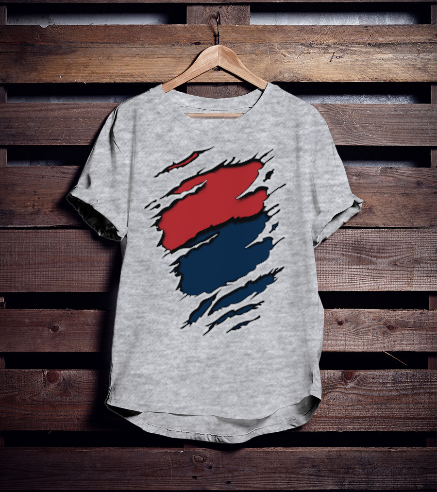 Cow Car Two-Tone Rip Claw Marks T-Shirt