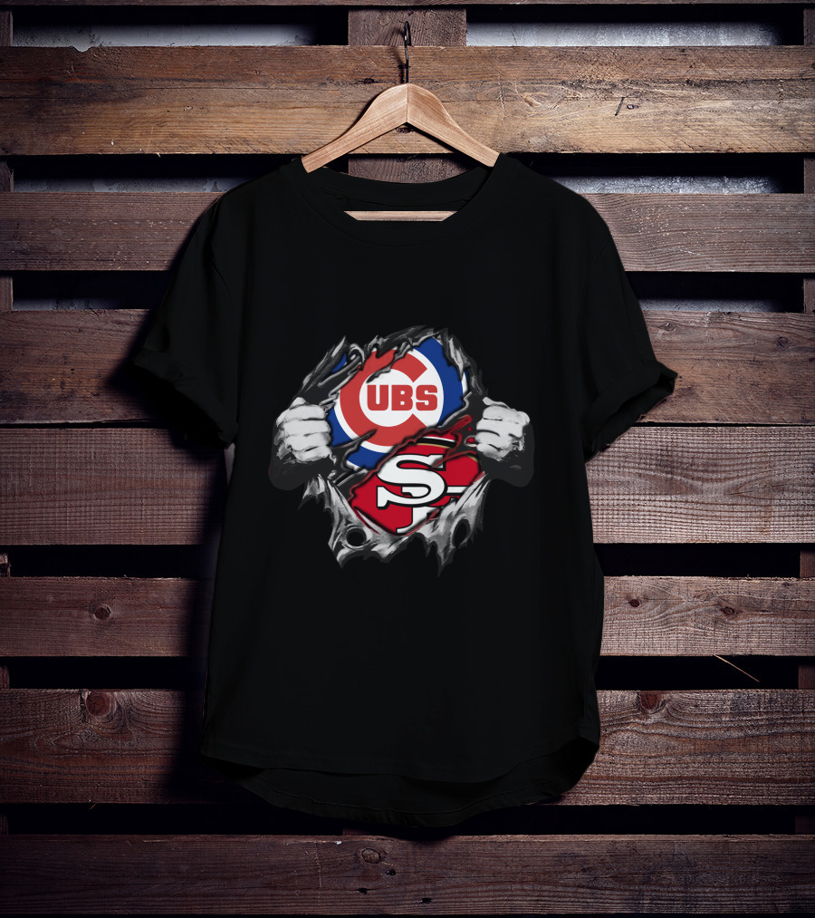49ers Cubs Logo Fusion Fan Crossover T-Shirt