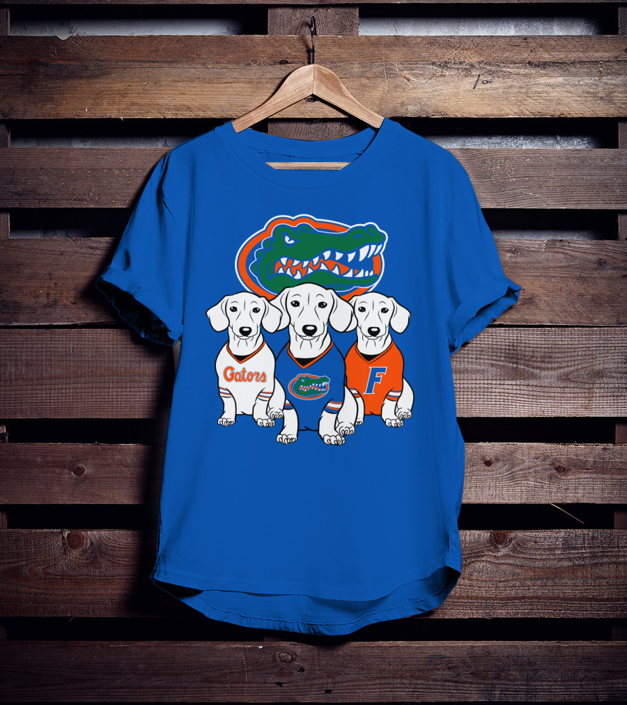 Florida Gators Dachshund Dogs T-Shirt