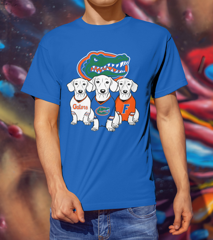 Florida Gators Dachshund Dogs T-Shirt