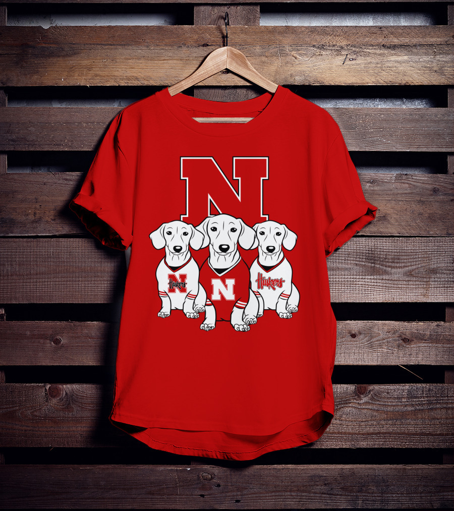 Nebraska Huskers Dachshund T-Shirt