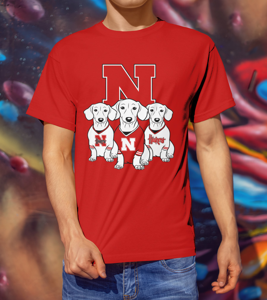 Nebraska Huskers Dachshund T-Shirt