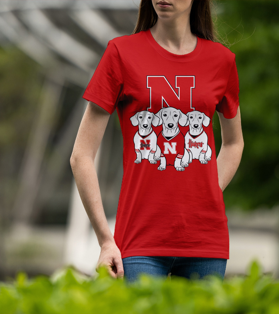 Nebraska Huskers Dachshund T-Shirt