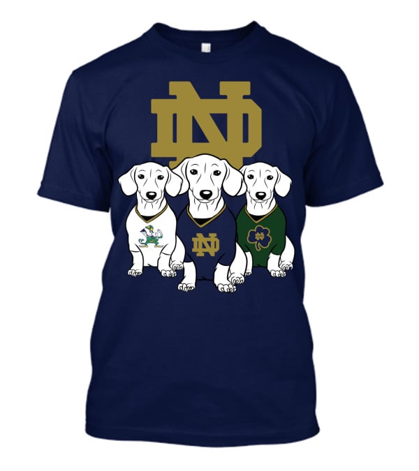 Dachshund Notre Dame Fighting Irish T-Shirt