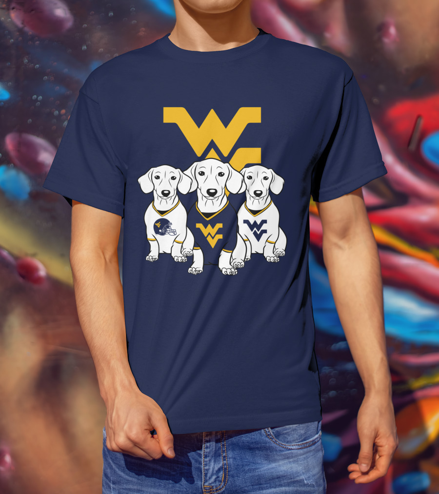 Wvu Mountaineers Dogs T-Shirt