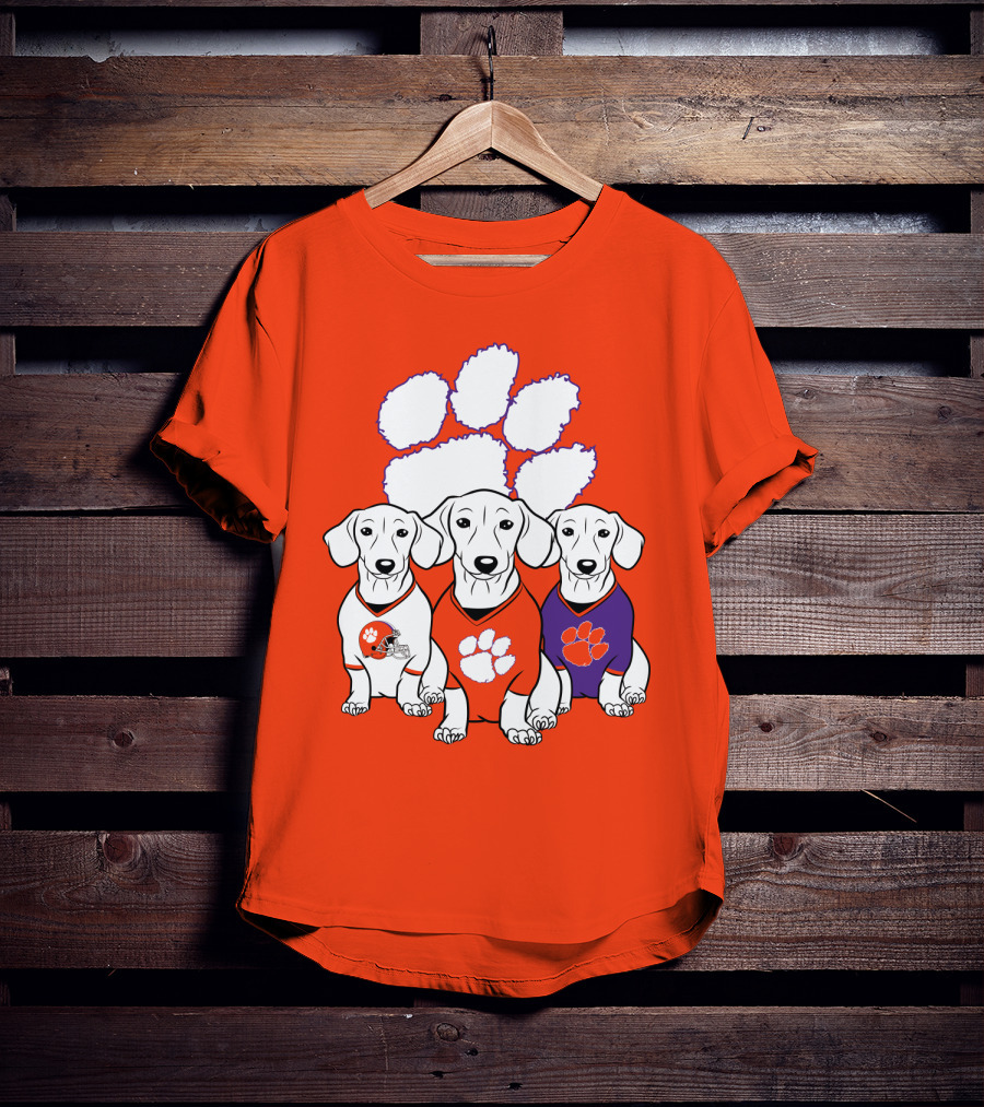 Clemson Tigers Dachshund T-Shirt