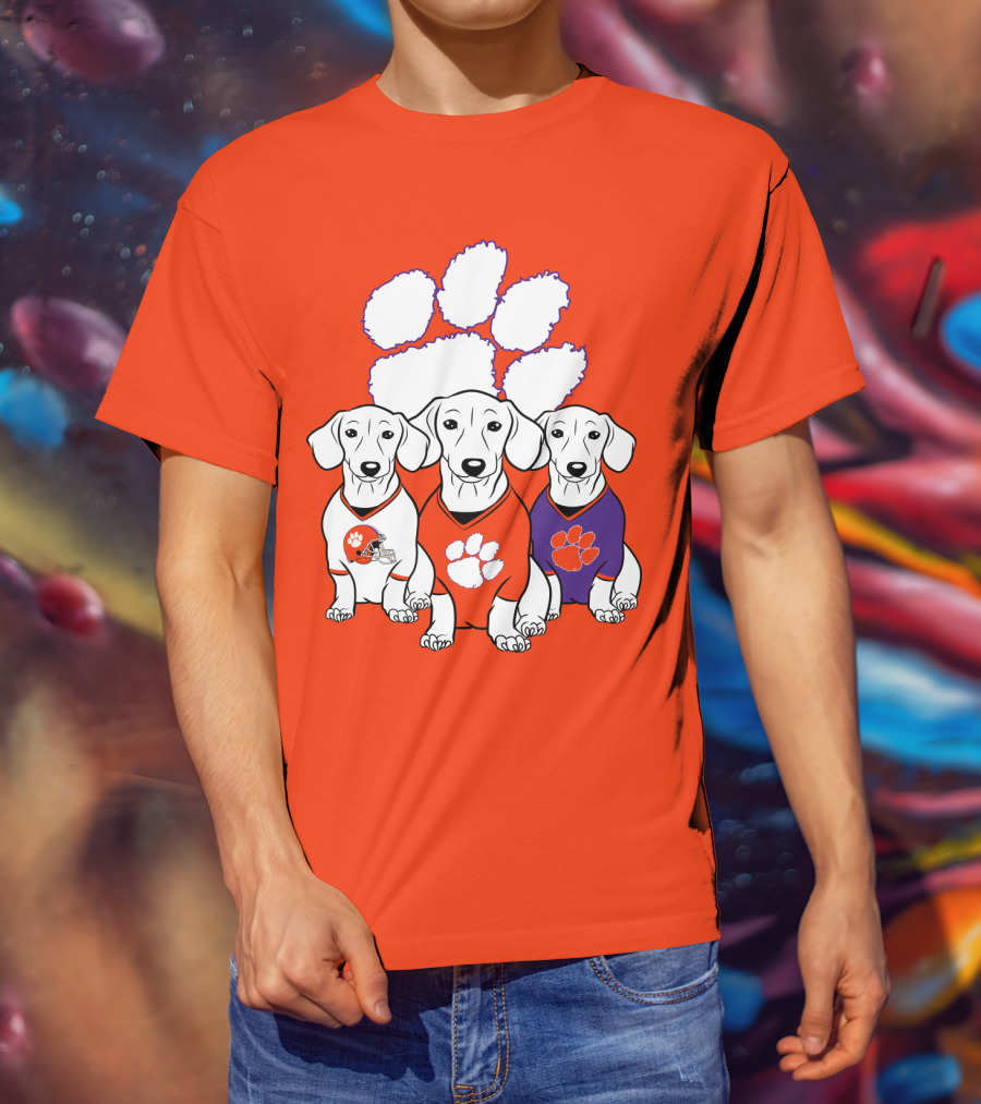 Clemson Tigers Dachshund T-Shirt
