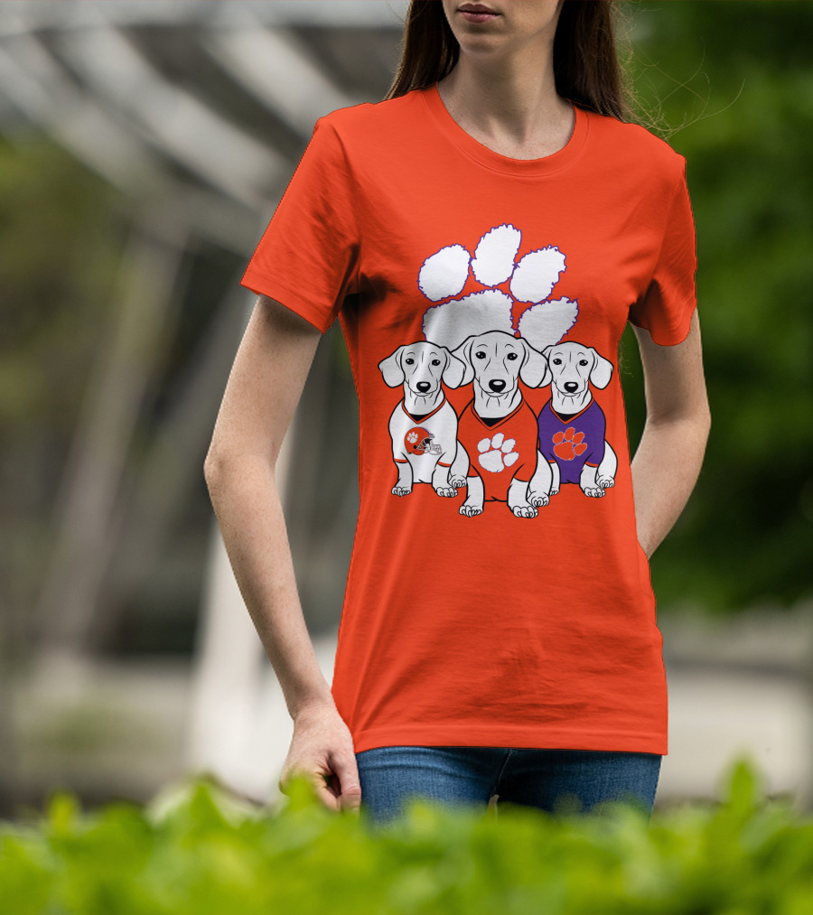 Clemson Tigers Dachshund T-Shirt