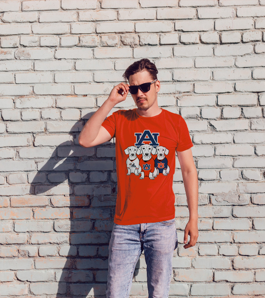 Auburn University Bulldogs Orange And Blue T-Shirt