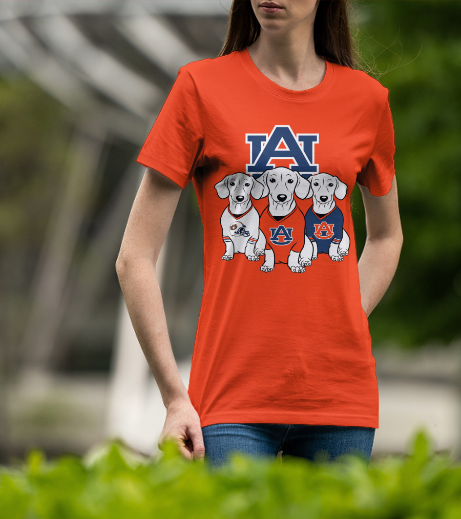 Auburn University Bulldogs Orange And Blue T-Shirt