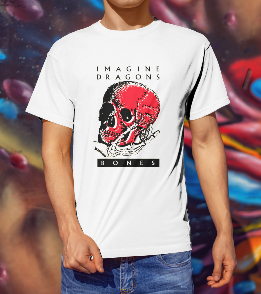 IMAGINE DRAGONS BONES Skull T-Shirt