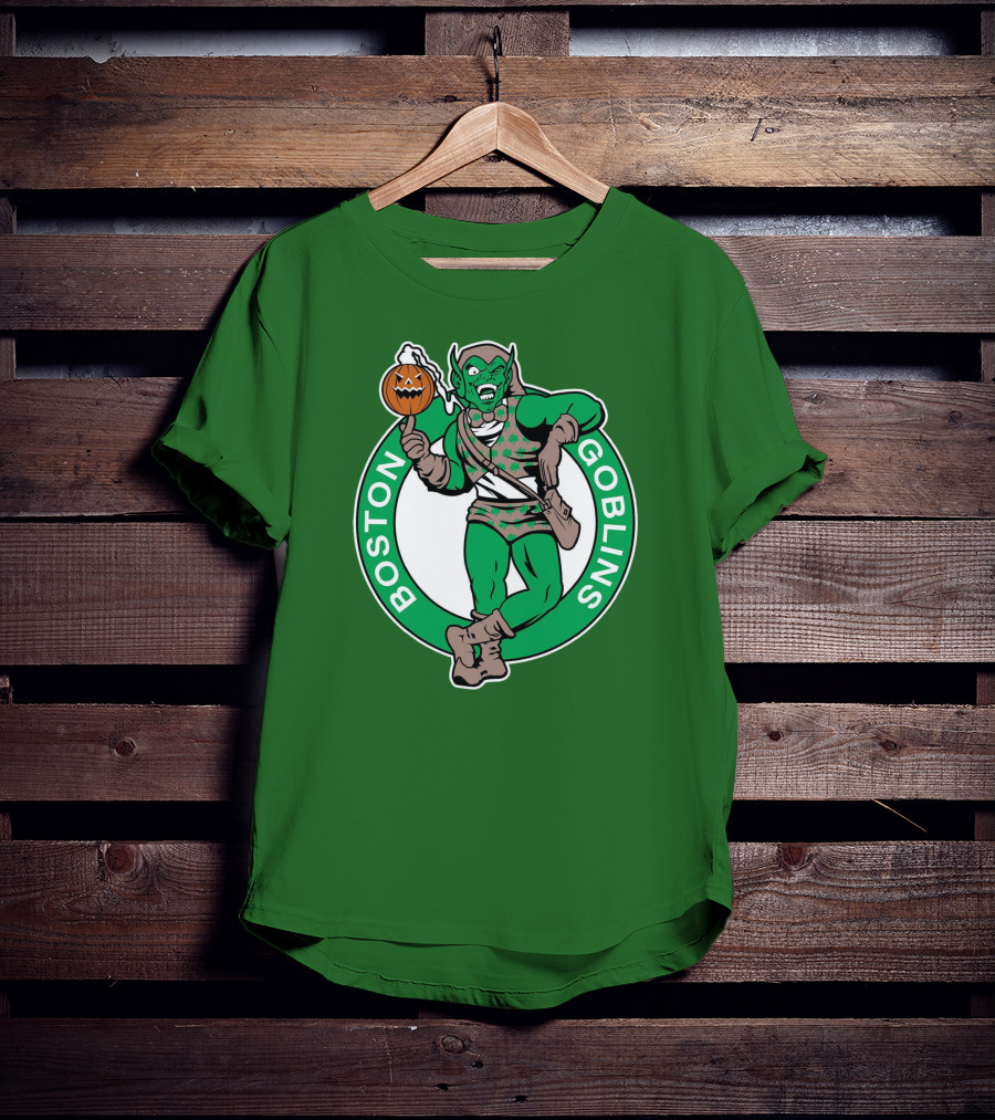 Boston Goblins Halloween Basketball Crossover T-Shirt
