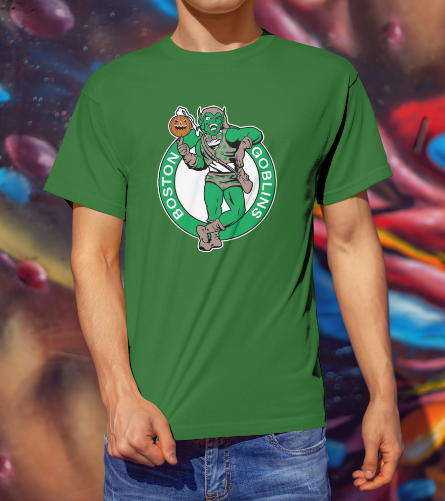 Boston Goblins Halloween Basketball Crossover T-Shirt