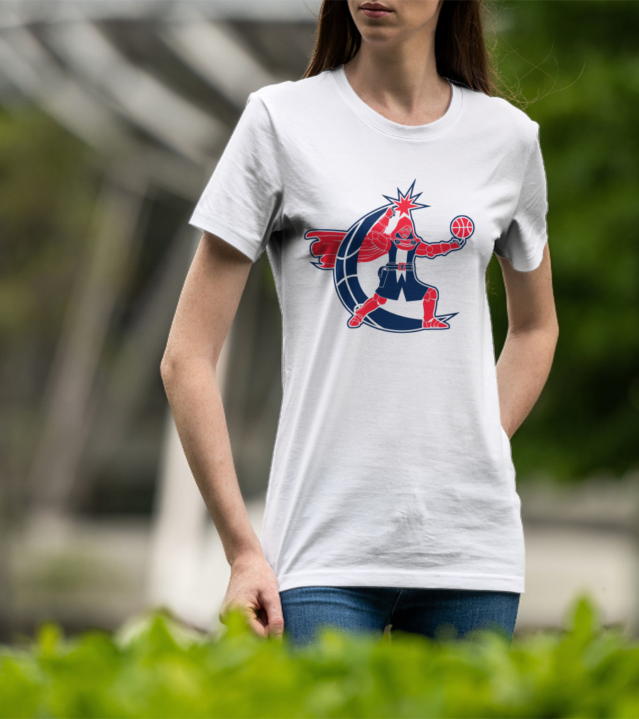 Washington Dr. Doom NBA Character With Basketball And Crescent T-Shirt