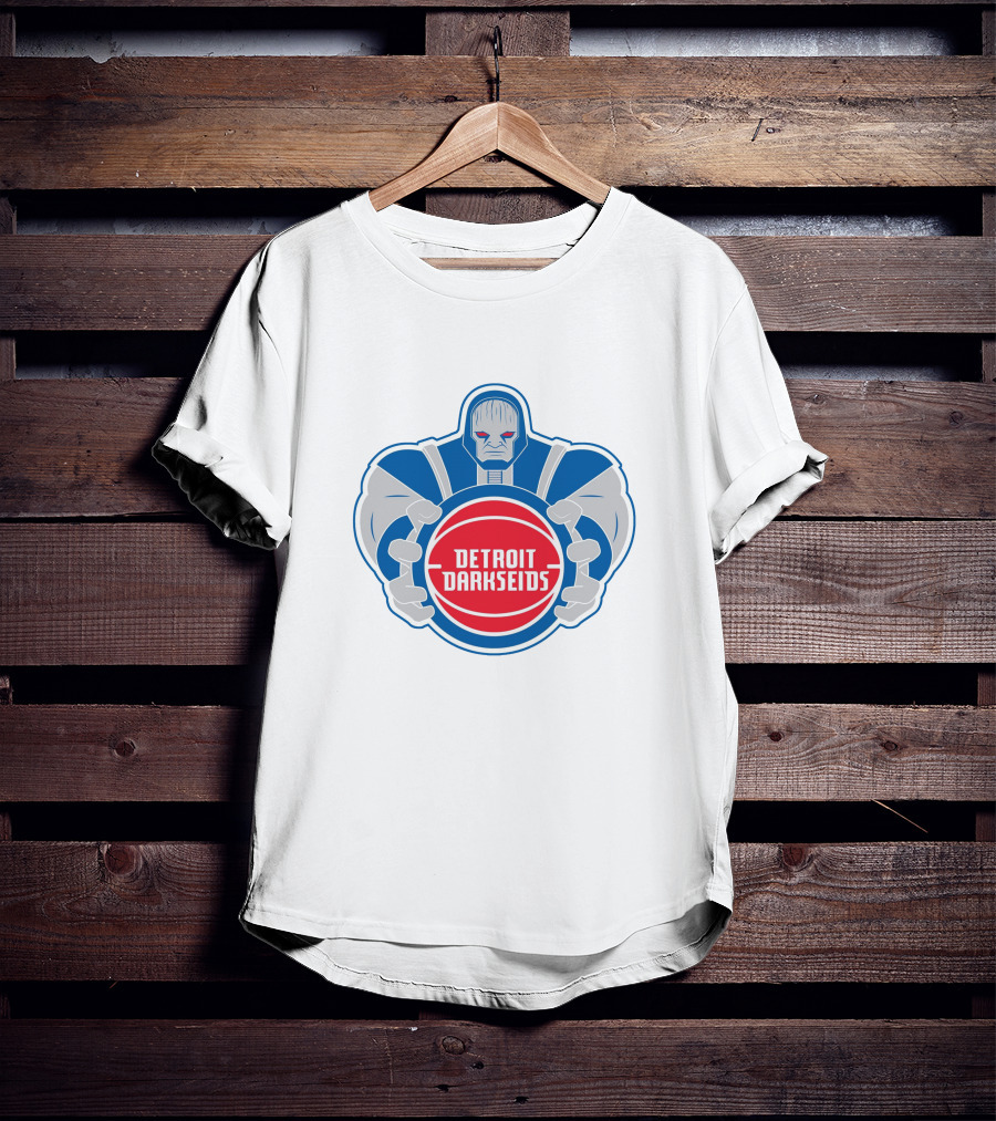 Detroit Darkseids Basketball Villain Logo NBA Crossover T-Shirt