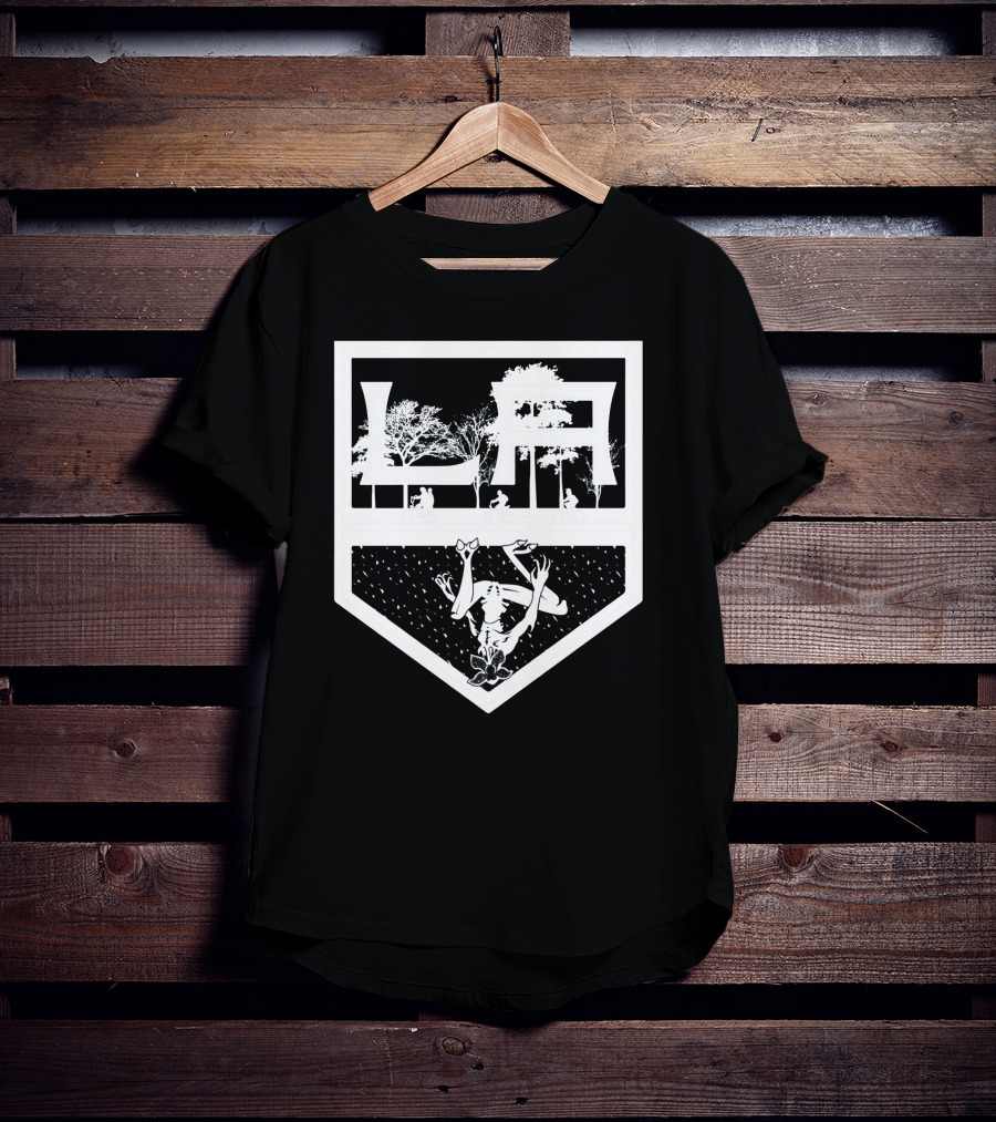 LA NHL Stranger Things Demogorgon T-Shirt